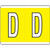 Kardex Alpha Label Letter D (500/Roll)