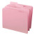 Smead File Folders, Letter Size, Reinforced 1/3-Cut Tab, Pink, 100/Box