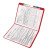 Smead Straight-Cut File Folders, Letter Size, Reinforced Tab, No Fasteners, 11pt Red, 100/Box