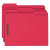 Smead Fastener File Folder, 2 Fasteners, Reinforced 1/3-Cut Tab, Letter Size, Red, 50/Box