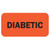 Diabetic Tabbies Remind'R' Labels 3/4 H x 1-1/2 W Fluorescent Red 250 Roll