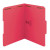 Smead 100% Recycled Folders, Letter Size, 1/3-Cut Reinforced Tab, 2 Fasteners, Red, 50/Box