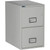 Phoenix 2-Drawer Vertical Fireproof File Cabinet, 25" Model, Light Gray