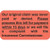 Insurance Labels, Our Original Claim, 1-1/2 x 7/8, Fl. Red, 250/Roll (MAP1150)