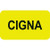 Insurance Labels, CIGNA, 1-1/2 x 7/8, Fl. Chartreuse, 250/Roll