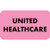 Insurance Provider Labels, United Healthcare, 7/8 H x 1-1/2 W, Fluorescent Pink, 250 per Roll