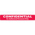Confidental Label, White/Red, 6-1/2 x 1, Roll/100