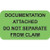 Insurance Labels, Documentation Attached, 7/8 H x 1-1/2 W, Fluorescent Green, 250 per Roll