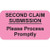 Insurance Labels, Second Claim, 7/8 H x 1-1/2 W, Fluorescent Pink, 250 per Roll