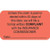 Insurance Labels, Unless This Claim, 7/8 H x 1-1/2 W, Fluorescent Red, 250 per Roll