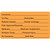 Insurance Labels, Insurance Info, 1-3/4 H x 3-1/4 W, Fluorescent Orange, 250 per Roll