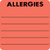Allergy Labels, Allergies, 2 x 2, Fl. Red, 250/Roll (MAP3220)