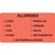 Allergy Labels, Allergies (Checkbox), 3-1/4 x 1-3/4, Fl. Red, 250/RL (MAP3250)