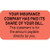 Patient Responsibility Labels, Your Insurance Company...7/8 H x 1-1/2 W, Fluorescent Red, 250 per Roll