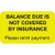 Insurance Labels, Balance Due, 7/8 H x 1-1/2 W, Chartreuse, 250 per Roll