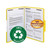 Smead 100% Recycled Folders, Letter Size, 1/3-Cut Reinforced Tab, 2 Fasteners, Yellow, 50/Box