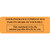 Patient Responsibility Labels, Your Insurance, 1 H x 3 W, Fluorescent Orange, 250 per Roll