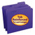 Smead File Folder, 1/3-Cut Tab, Letter Size, Purple, 100/Bx (13034)
