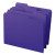 Smead File Folders, Letter Size, Reinforced 1/3-Cut Tab, Purple, 100/Box