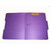 Smead 13034-F1 Colored Fastener Folders, Letter Size, 1/3-Cut Reinforced, Fastener Pos 1, 11pt Purple, 50/Box