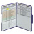 Smead File Folders, 2 Fasteners, Reinforced 1/3-Cut Tab, Letter Size, Purple, 50/Box