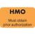 Insurance Labels, HMO, 1-1/2 x 7/8, Fl. Orange, 250/Roll (MAP5300)
