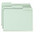 Smead Pressboard Folders, Letter Size, Gray/Green, 1" Expansion, 1/3-Cut Tab, 25/Box