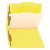 Smead Classification Folders, 1 Divider, Letter Size, Yellow, 10/Box