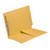 Colored End Tab Folders, Letter, 1/2 Pocket, Fastener Pos 1, 11pt Yellow, 50/Bx