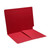 Colored End Tab Folders, Letter, 1/2 Pocket Inside Front, 14pt Red, 50/Bx