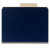 Smead SuperTab Classification Folders, Letter Size, 2 Dividers, Dark Blue (Linen), 10/Box
