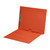 End Tab Pocket Folders, Full Inside Pocket, Letter, One Fastener, Orange, 50/Box