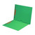 Green Colored End Tab Pocket Folders Part Number S-09019-GRN