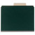 Smead SuperTab Classification Folders, Letter Size, 2 Dividers, Dark Green (Linen), 10/Box