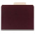 Smead SuperTab Classification Folders, Letter Size, 2 Dividers, Maroon (Linen), 10/Box