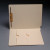 End Tab Pocket Folders, Inside Double Pocket, Letter, One Fastener, Manila, 50/Box