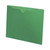 Letter size, closed on three sides, end tab, 11pt green, 50/Bx