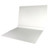 Colored End Tab Folders, 1-1/2 Expansion, Letter Size, White, 50/Bx