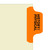 Chart Divider Tab, Position 1, Orange, History/Physical, Pack/100