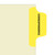 Chart Divider Tab, Position 2, Lt. Yellow, Correspondence, Pack/100