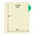 Chart Dividers, Side Tab, Position 2, Hospital Records, Lt Green, 100/Box
