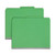 Smead 14083 - Top Tab Pressboard Classification Folders, 2 Pocket Dividers, Letter Size, Green, 10/Box