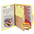 Smead 14084 - Top Tab Pressboard Classification Folders, 2 Pocket Dividers, Letter Size, Yellow, 10/Box