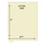 Chart Dividers, Bottom Tab, Position 1, Clear/Blank, 100/Box