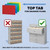 Colored border file jackets are designed for drawer filing and will not properly fit on open face shelving