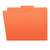 Orange File Folders, Letter Size, 1/3-Cut Tab (Single Ply), S-30503-ORG, Center Tab