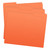 Orange File Folders, Letter Size, 1/3-Cut Tab (Single Ply), S-30503-ORG, Splayed