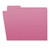 Pink File Folders, Letter Size, 1/3-Cut Tab (Single Ply), S-30503-PNK, Left Tab