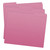 Pink File Folders, Letter Size, 1/3-Cut Tab (Single Ply), S-30503-PNK, Splayed