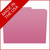 Pink File Folders, Letter Size, 1/3-Cut Tab (Single Ply), S-30503-PNK, Made In USA